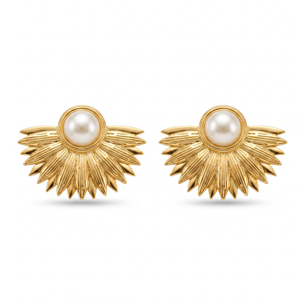 The Sun-ray Pearl Studs